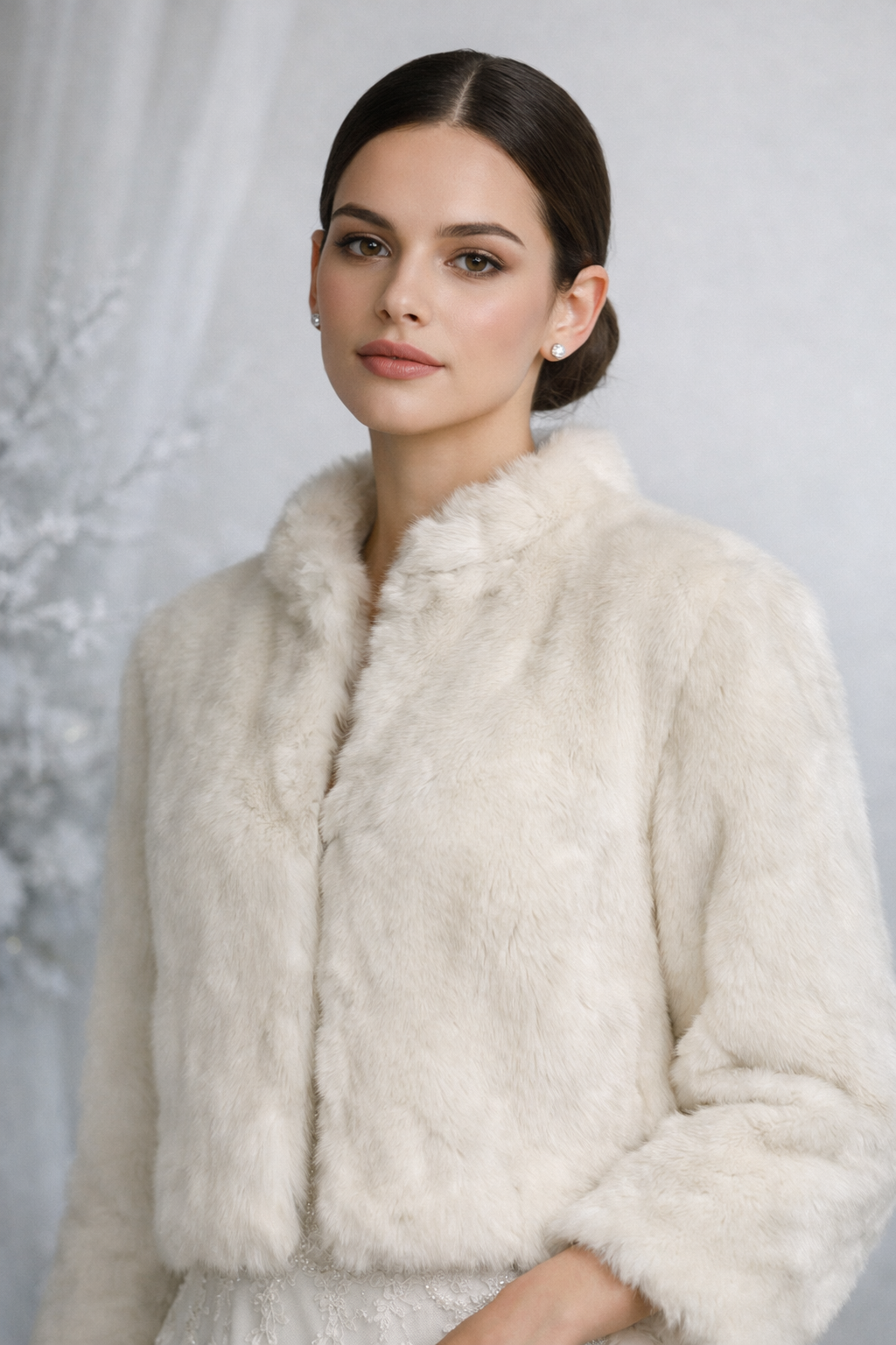 Otex Melbourne Vintage Ivory Faux-Fur Coat (Made in Australia)