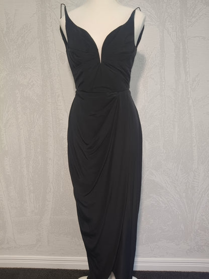 Zimmermann Black Draped Dress