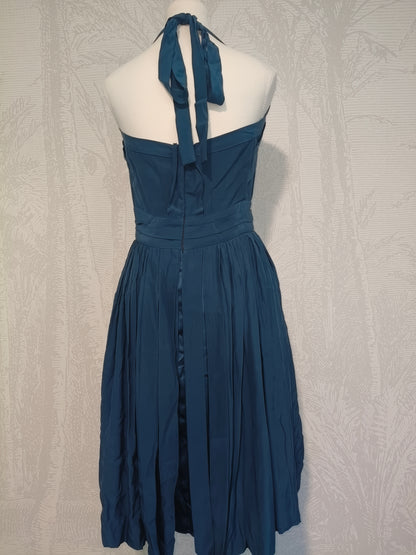 Willow Midnight Silk Halter Gown – Made in Australia