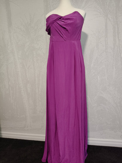 Zimmermann Strapless Orchid Silk Gown
