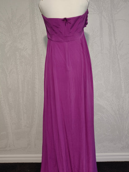 Zimmermann Strapless Orchid Silk Gown