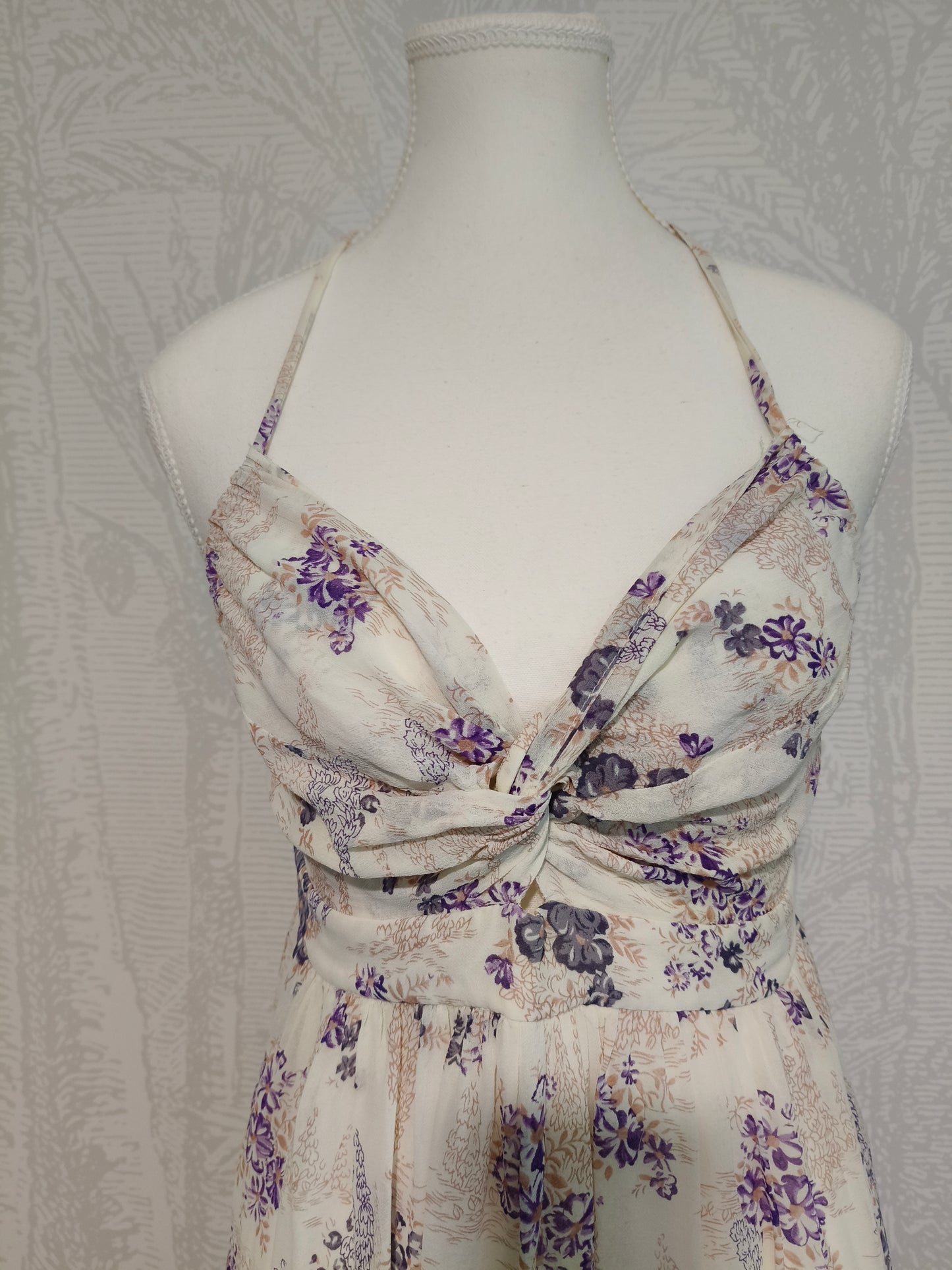 Zimmermann – Vintage Silk Floral Halter Maxi Dress (Made in Australia)