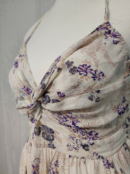 Zimmermann – Vintage Silk Floral Halter Maxi Dress (Made in Australia)