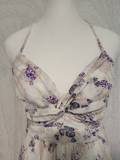 Zimmermann – Vintage Silk Floral Halter Maxi Dress (Made in Australia)