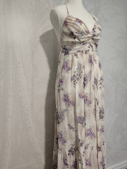 Zimmermann – Vintage Silk Floral Halter Maxi Dress (Made in Australia)