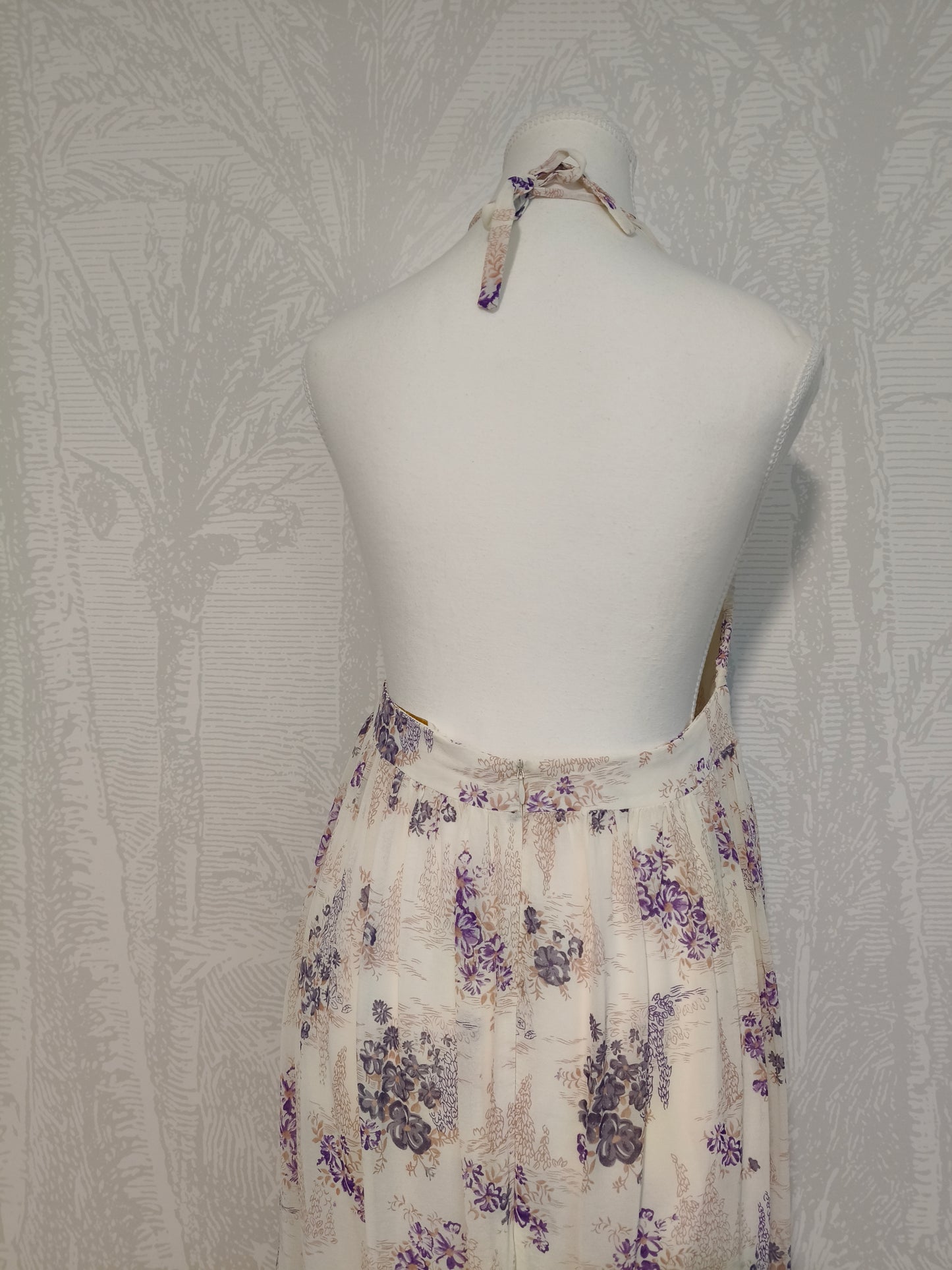 Zimmermann – Vintage Silk Floral Halter Maxi Dress (Made in Australia)