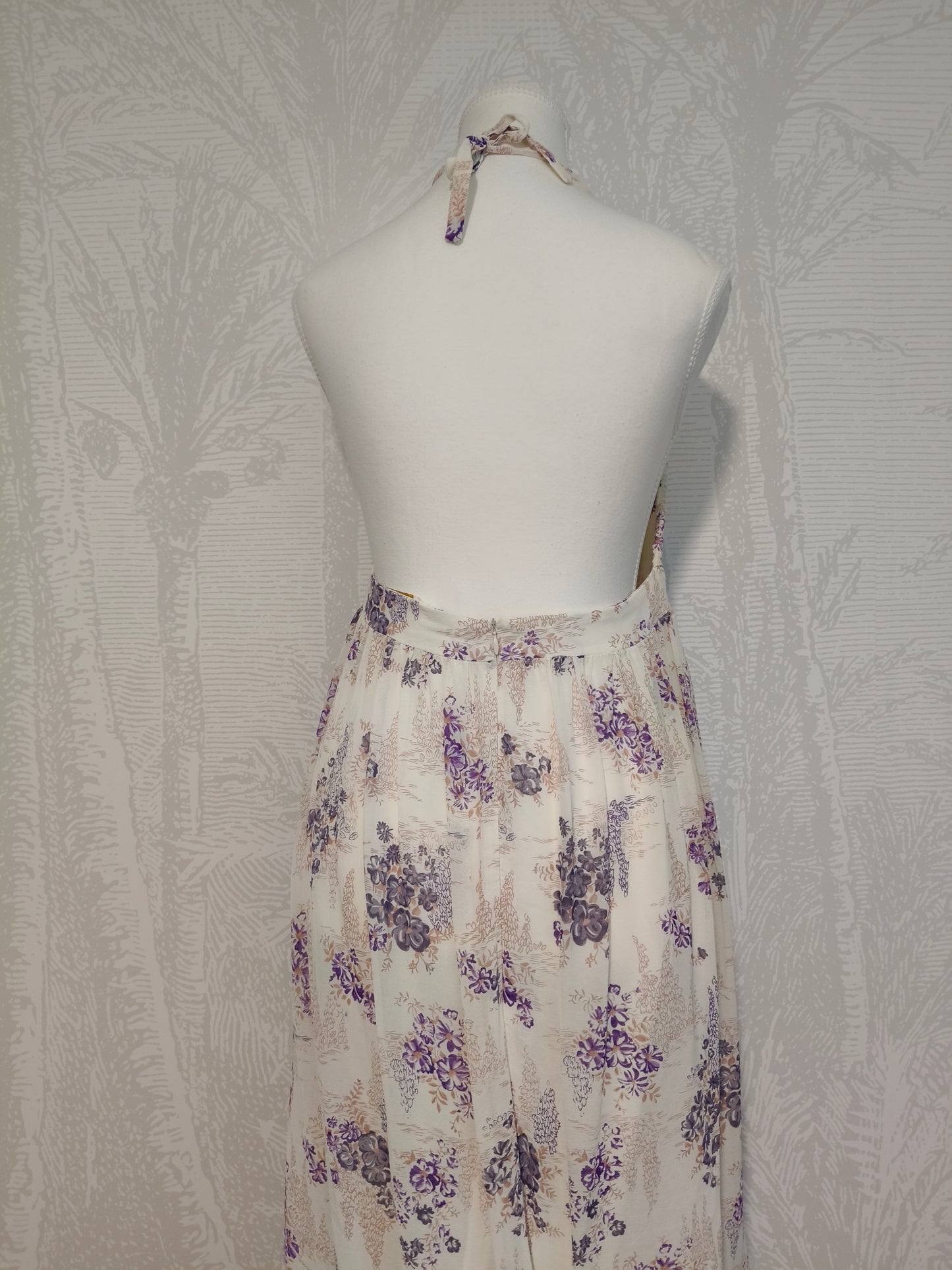 Zimmermann – Vintage Silk Floral Halter Maxi Dress (Made in Australia)