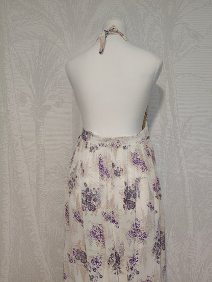 Zimmermann – Vintage Silk Floral Halter Maxi Dress (Made in Australia)