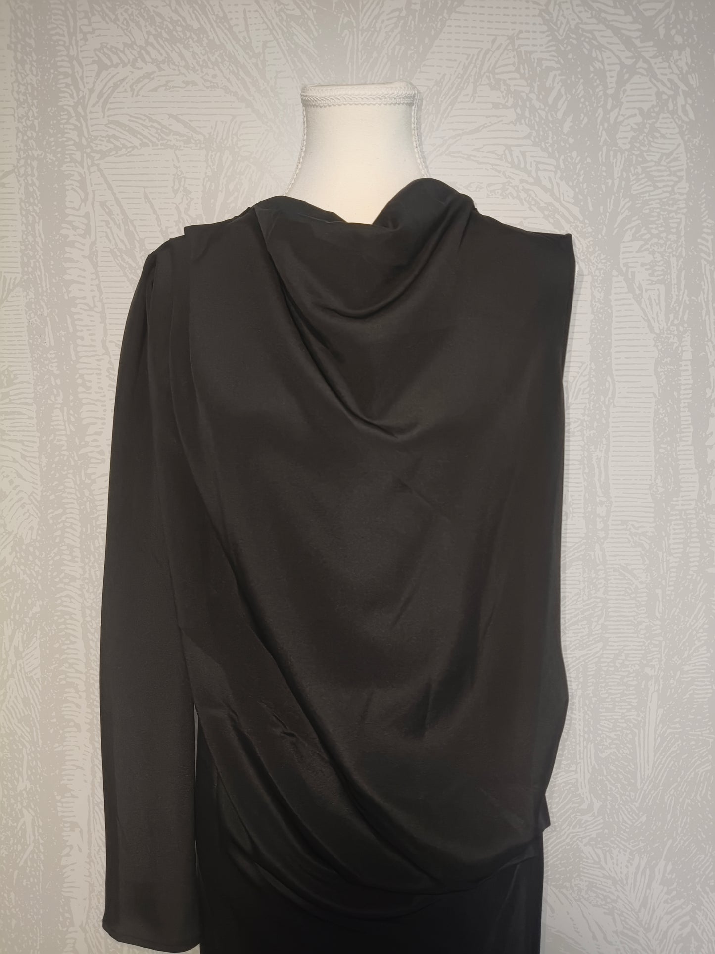 Michael Lo Sordo Cold Shoulder Maxi Dress with Scoop Back
