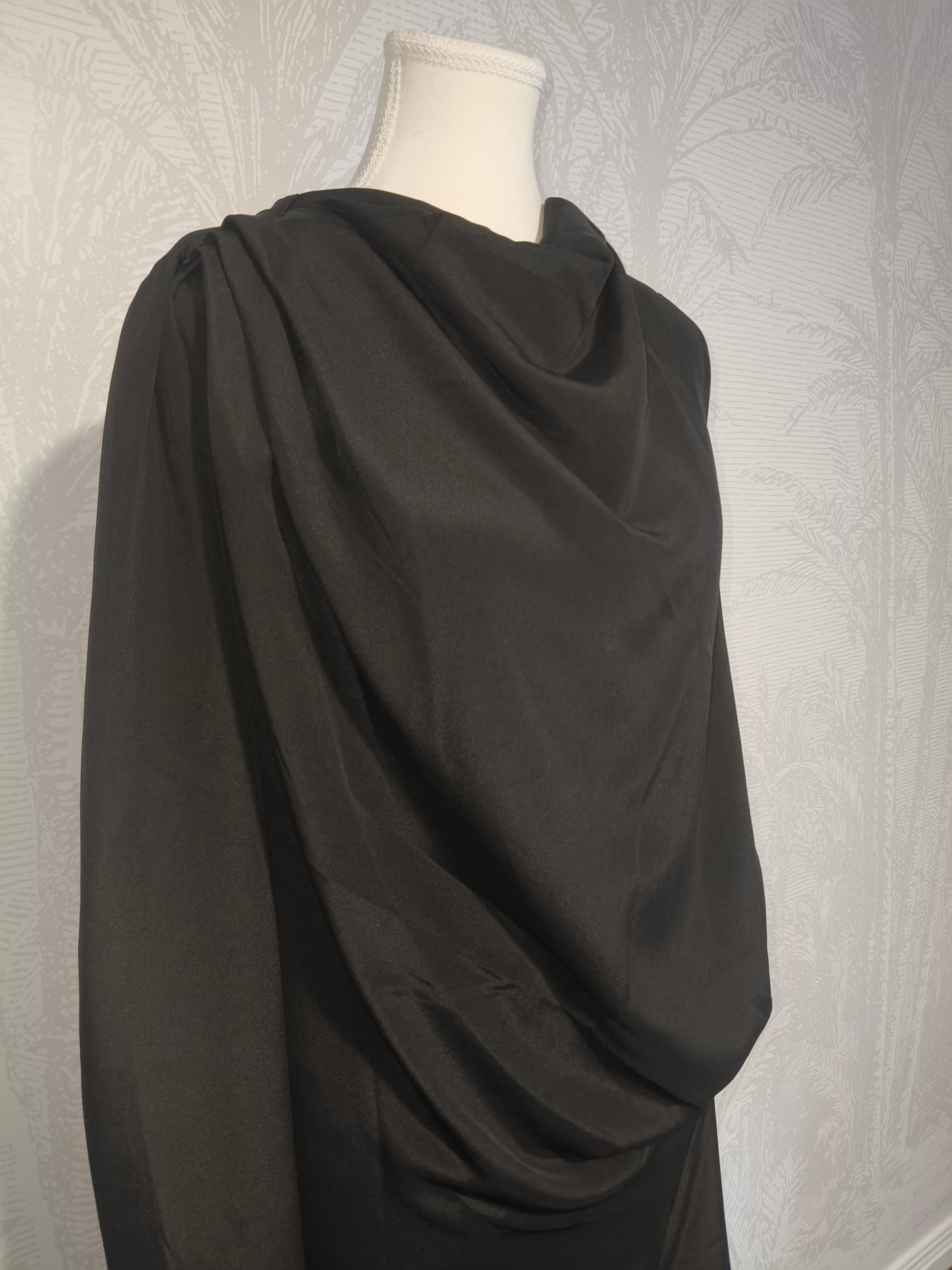 Michael Lo Sordo Cold Shoulder Maxi Dress with Scoop Back