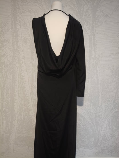 Michael Lo Sordo Cold Shoulder Maxi Dress with Scoop Back