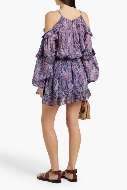 Isabel Marant Gabinia Printed Mini Dress